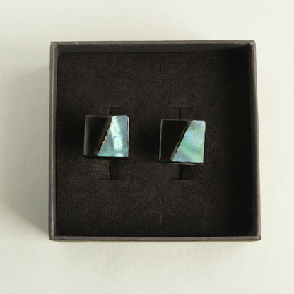 Mother-of-pearl Cufflinks "Ice Shard"