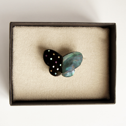 Mother-of-pearl Obi Clip "Playfulness"