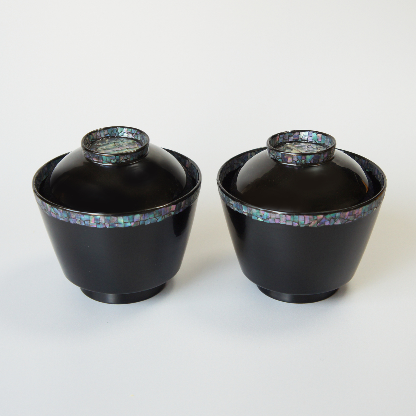 Ice Pattern Raden Bowls with Lids (Set of 2)