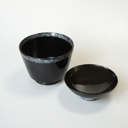 Ice Pattern Raden Bowls with Lids (Set of 2)