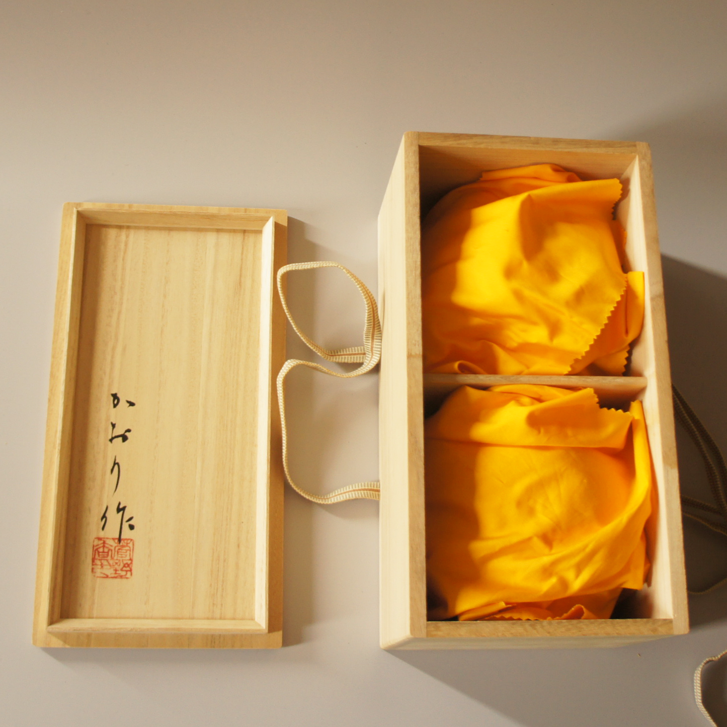Lacquered Bowls with Cherry Blossom Makie and Lids (Set of 2)